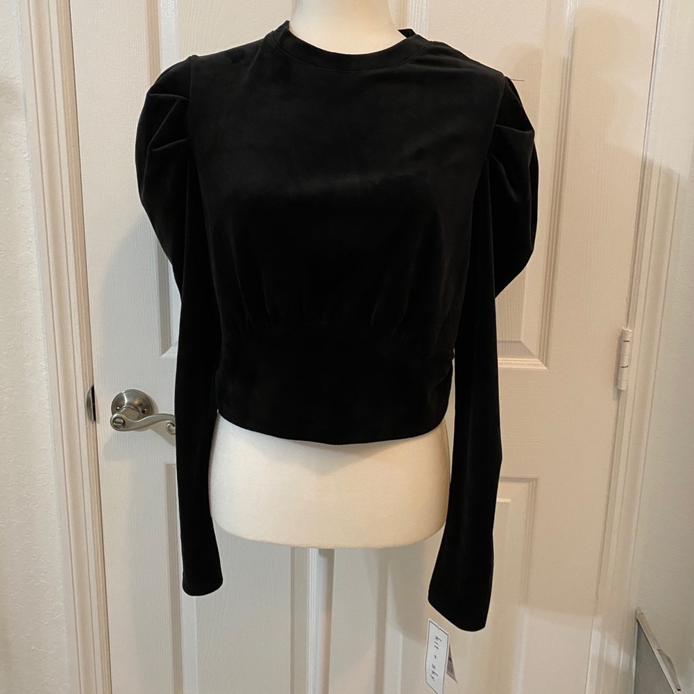 Velvet Cropped long sleeve